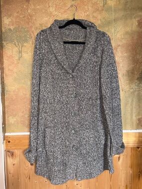 Dalia ~ Gray Button Down Cardigan